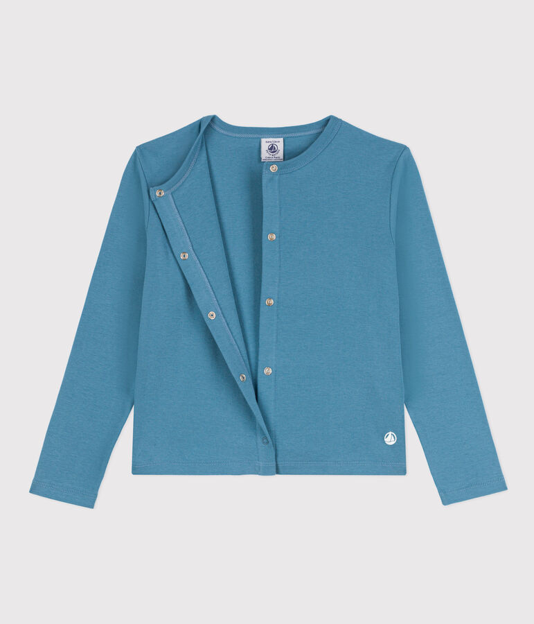 Kinder-Cardigan aus Baumwolle f&uuml;r M&auml;dchen blau