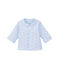 Baby-Jacke, Unisex, wattiert, 2-seitig, Ringelmuster blau FRAICHEUR/weiss ECUME