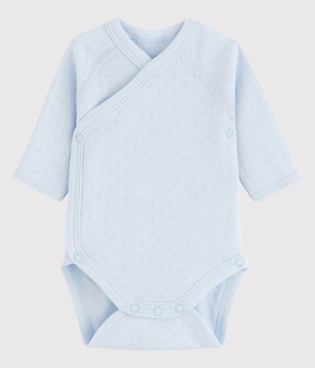 Lang&auml;rmeliger Baby-Body in Wickelform M&auml;dchen/Jungen FRAICHEUR