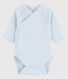 Langärmeliger Baby-Body in Wickelform Mädchen/Jungen