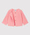 Baby-Cardigan aus Wolle und Baumwolle rosa CHARME