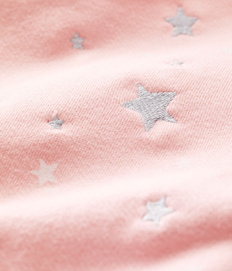 Baby-Sweatshirt aus Molton rosa MINOIS