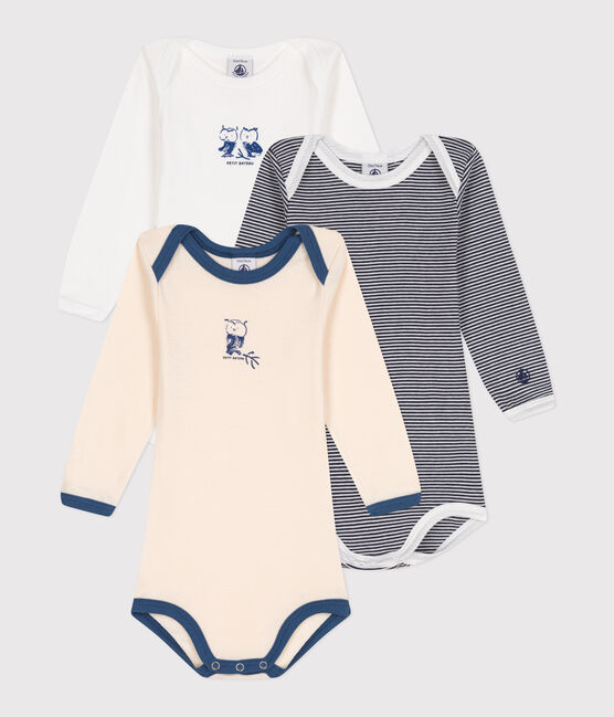 3er-Set langärmelige Bodys aus Baumwolle für Babys variante 1