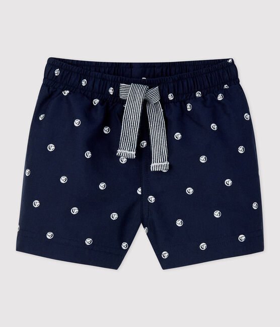 Umweltfreundliche Baby-Badeshorts blau SMOKING/weiss MARSHMALLOW