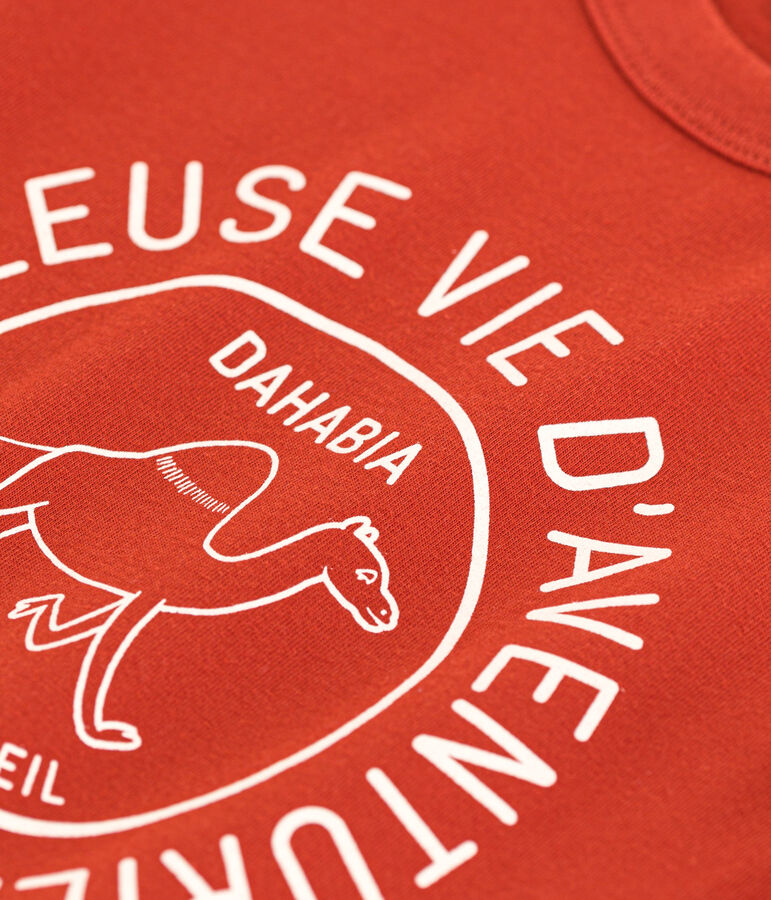 Kurz&auml;rmeliges Kinder-T-Shirt aus Baumwolle f&uuml;r Jungen rot