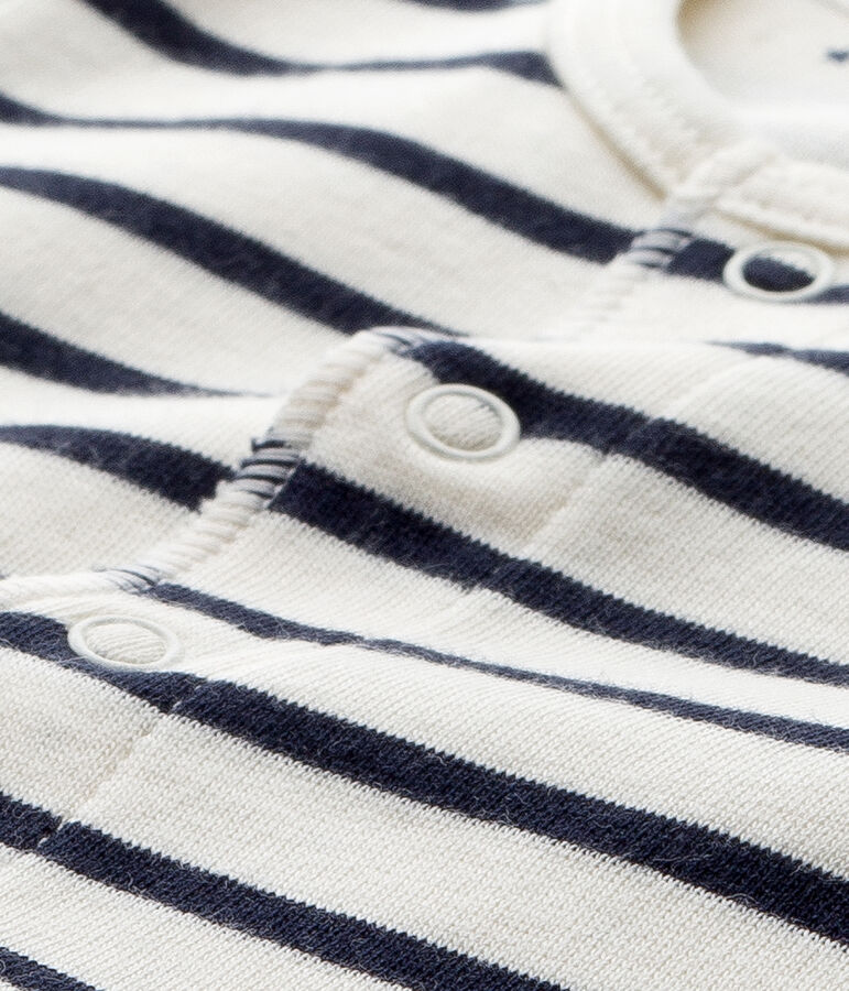 Ensemble b&eacute;b&eacute; 3 pi&egrave;ces r&eacute;versible beige COQUILLE/blau SMOKING