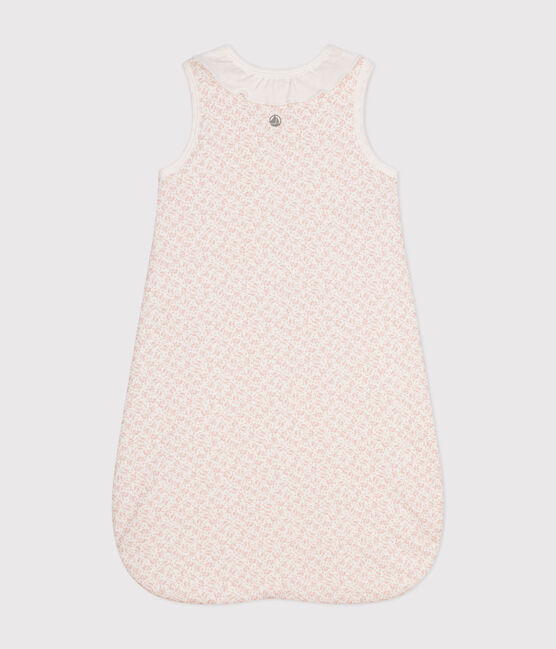 Geblümter Babyschlafsack TOG 2 aus Baumwolle MARSHMALLOW/ PANTY