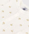 Kurzärmeliger Baby-Body aus Baumwolle mit Palmenmotiv weiss MARSHMALLOW/weiss MULTICO
