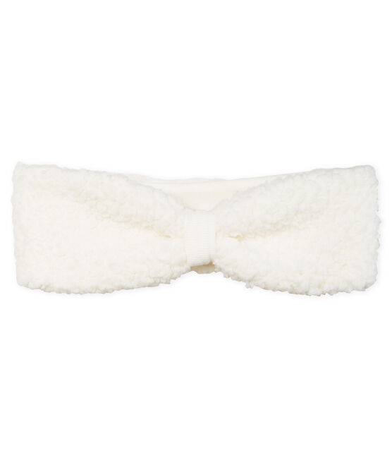 Baby-Haarband für Mädchen weiss MARSHMALLOW
