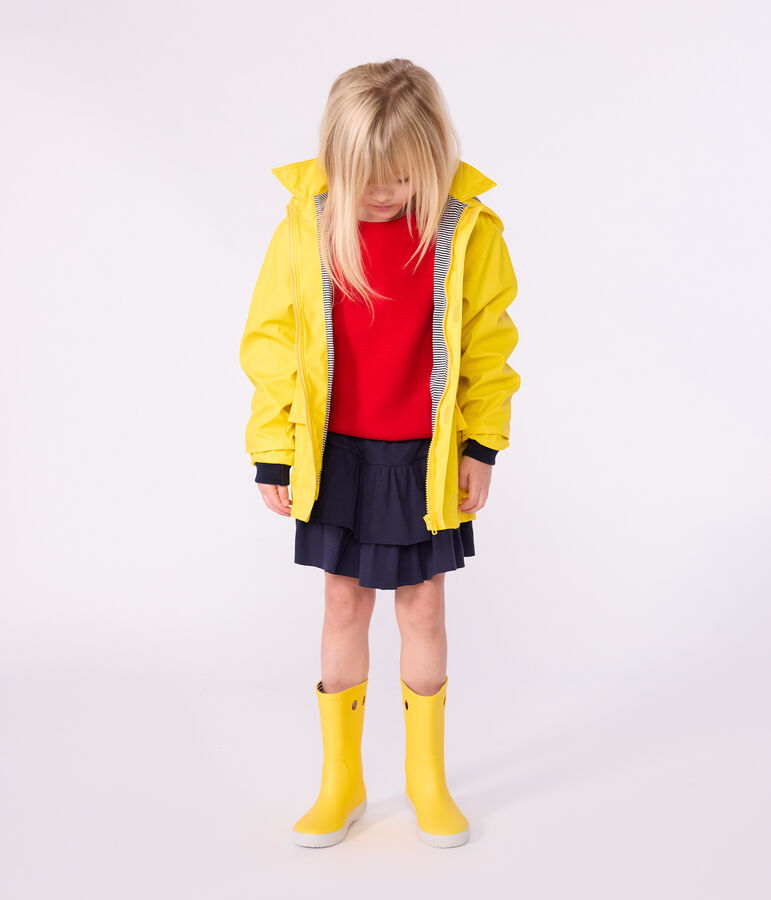 Kinderregenjacke gelb
