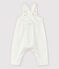 Baby-Latzhose aus Bio-Baumwoll-Doppeljersey in Weiß weiss MARSHMALLOW