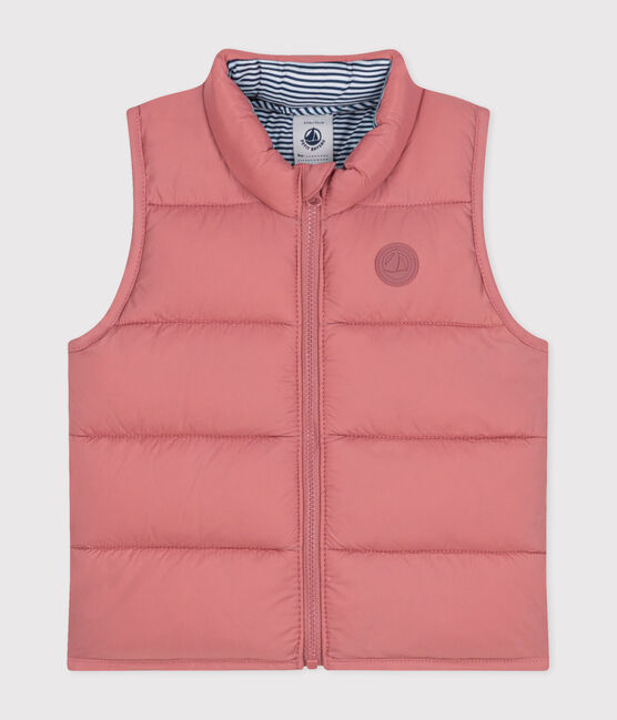 Ärmellose Baby-Steppweste rosa ROSEWOOD