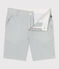 Kinder-Bermudashorts aus Baumwolle mit Streifen weiss MARSHMALLOW/blau BRUT