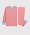 Kinderpyjama aus Baumwolle mit Streifen für Jungen orange OURSIN/weiss MARSHMALLOW