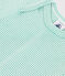 Kurzärmeliger Baby-Body aus Baumwolle mit Print grün ALOEVERA/weiss MARSHMALLOW