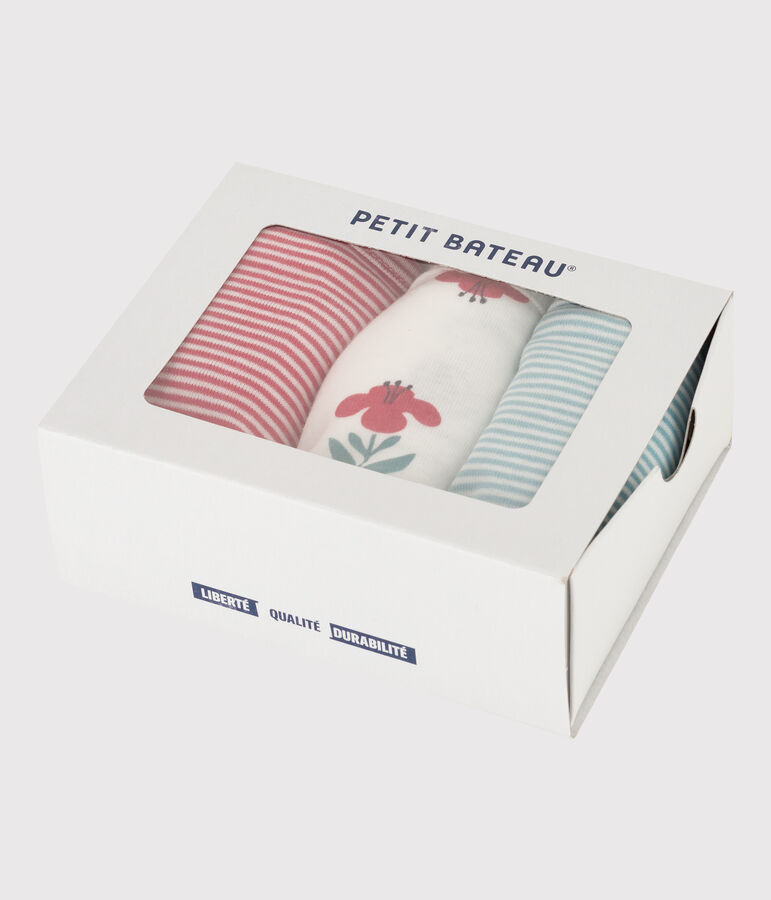 3er-Set Slips aus Baumwolle mit Tulpenmotiv f&uuml;r Damen variante 1