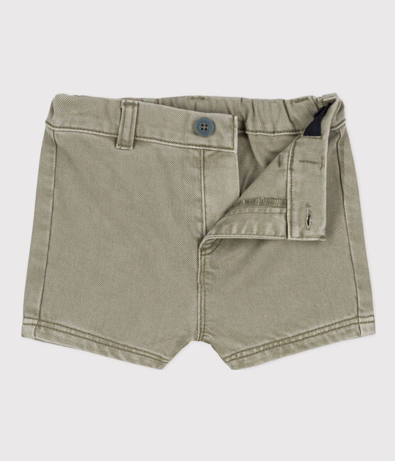 Baby-Shorts aus Denim grün MARECAGE