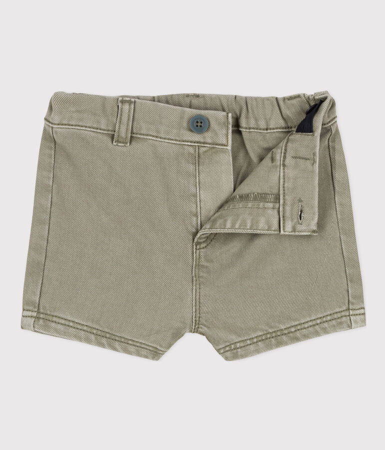 Baby-Shorts aus Denim gr&uuml;n