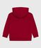 Kinder-Sweatshirt mit Reißverschluss aus einfarbiger Baumwolle AMARANTE