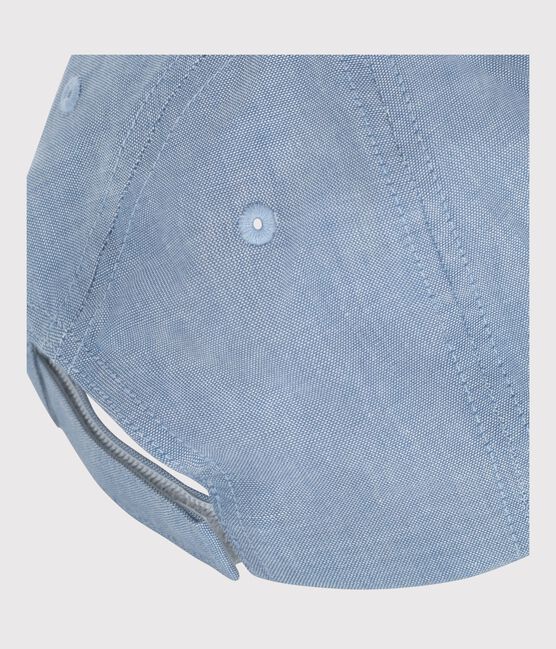 Kinder-Kappe Petit Bateau aus hellem Denim blau BLEU CLAIR