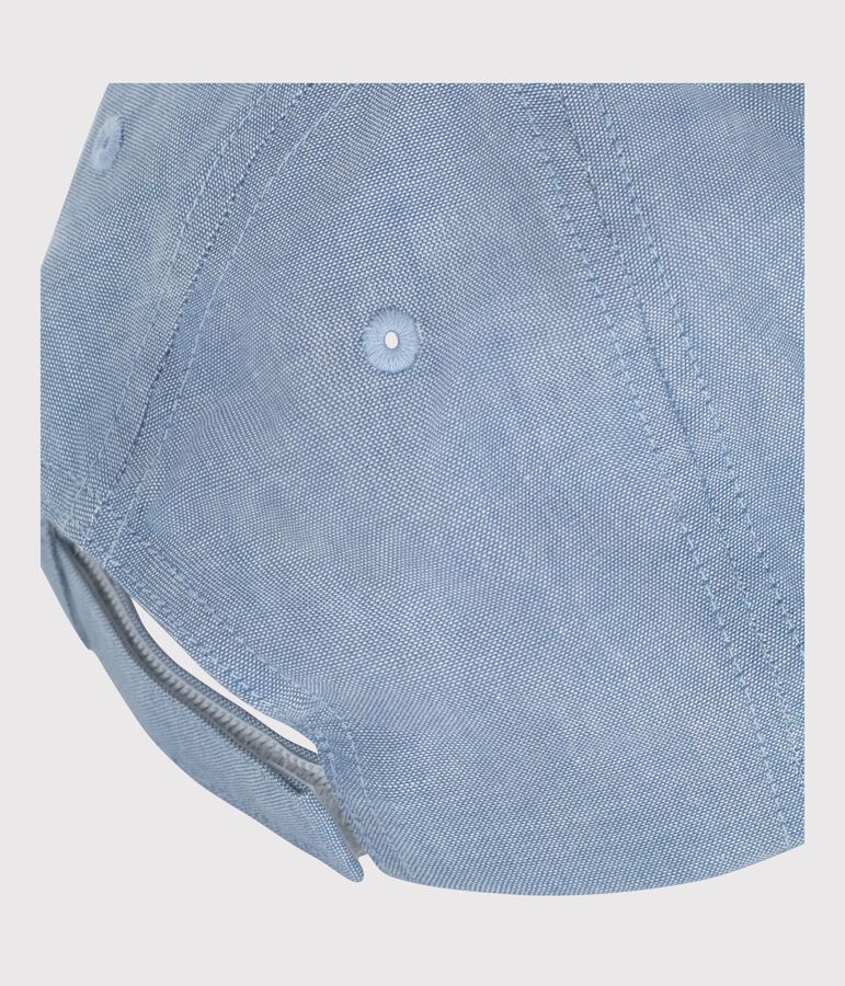Kinder-Kappe Petit Bateau aus hellem Denim blau