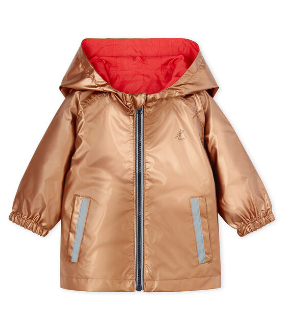Wendbare winddichte baby-jacke mädchen rosa GROSEILLER/blau CRYSTAL