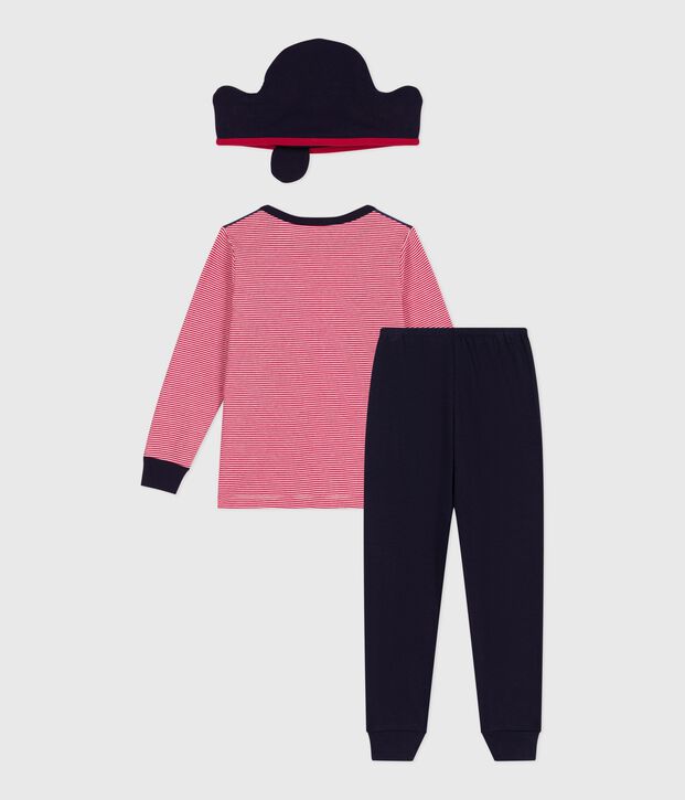 Kinder-Pyjama zum Verkleiden aus Baumwolle blau/vielfarbig