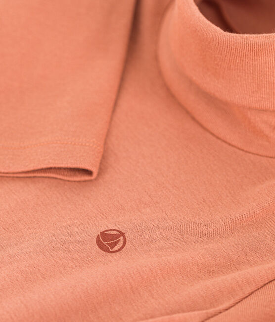 Kinder-Rollkragenshirt aus Baumwolle rosa SIENNA
