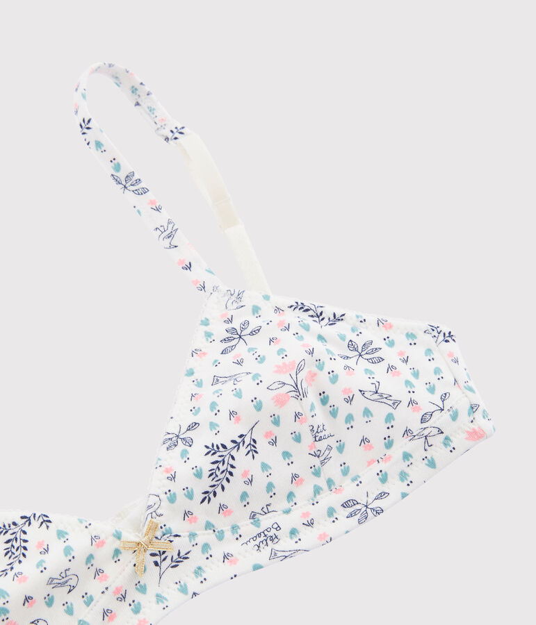 BH mit Pads f&uuml;r M&auml;dchen weiss/vielfarbig