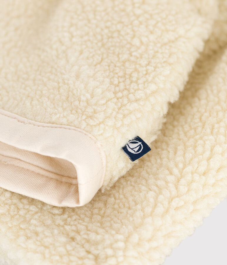 Baby-Jacke aus Sherpastoff naturfarben