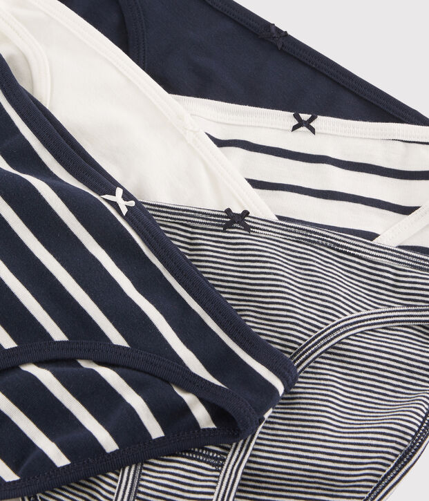 Set mit 5 Damenslips vielfarbig