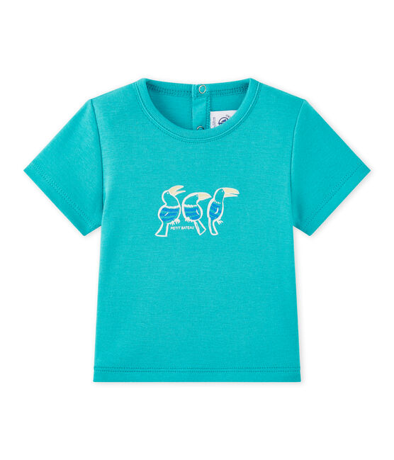 Baby-Jungen-Kurzarmshirt grün Verger