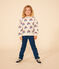 Kinder-Sweatshirt aus Molton mit Printmotiv weiss AVALANCHE/ MULTICO