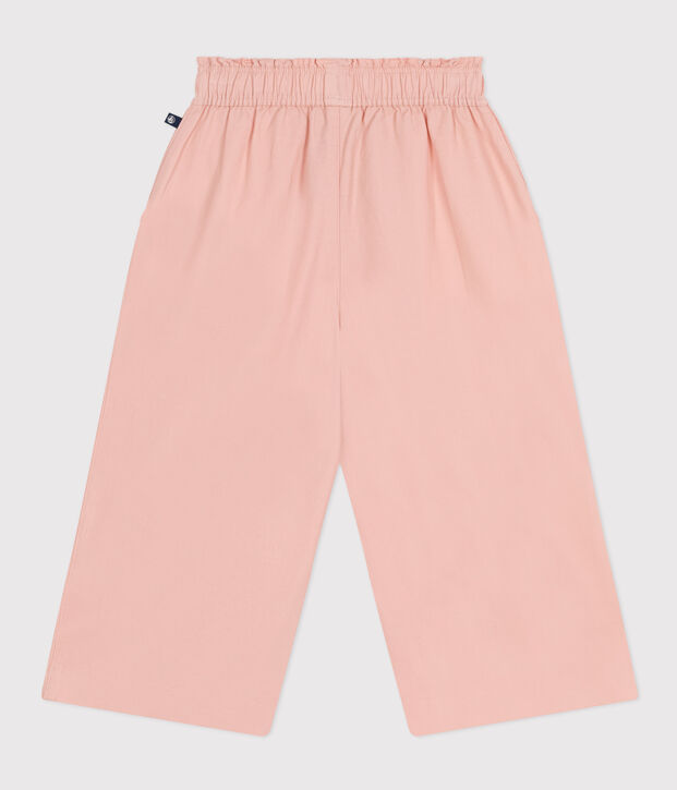 Kinder weite-Hose aus Baumwoll-Kattun f&uuml;r M&auml;dchen rosa