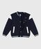 Kinder College-Jacke aus einfarbiger Baumwolle  blau SMOKING