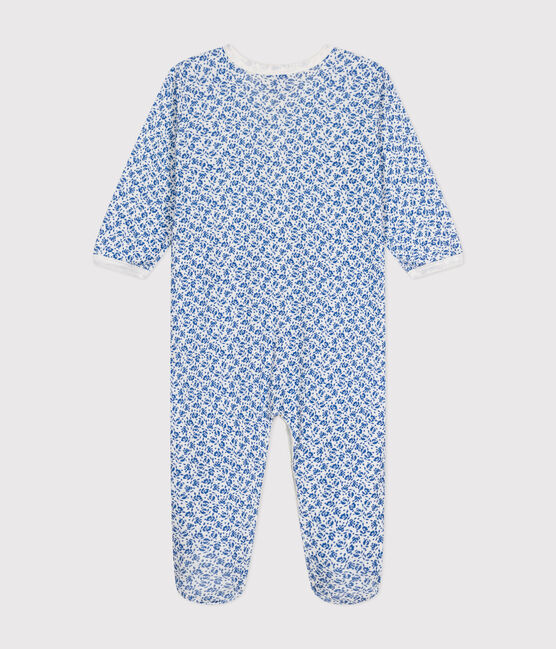 Geblümter Baby-Strampler aus Baumwolle  blau MARSHMALLOW/ INCOGNITO