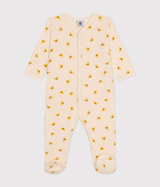 Baby-Strampler aus Baumwolle mit Koala-Printmotiv weiss MARSHMALLOW/weiss MULTICO