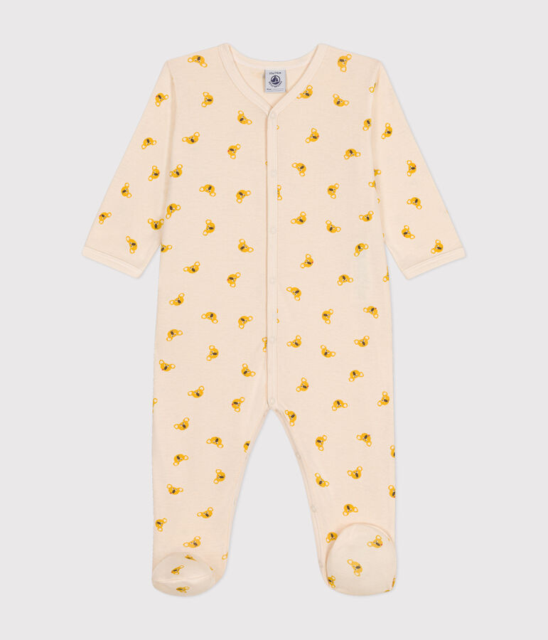 Baby-Strampler aus Baumwolle mit Koala-Printmotiv weiss/vielfarbig