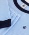 Kinder-Pyjama aus Baumwolle mit Streifen blau EDNA/weiss MARSHMALLOW
