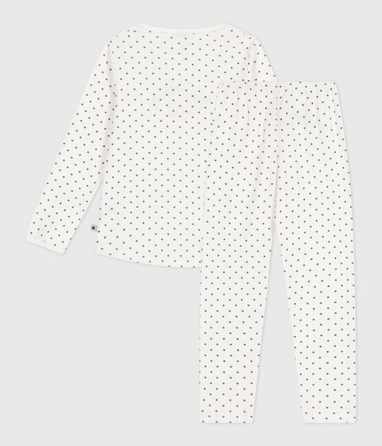 Kinder-Pyjama aus Baumwolle mit Pünktchenmuster blau MARSHMALLOW/ SOIR