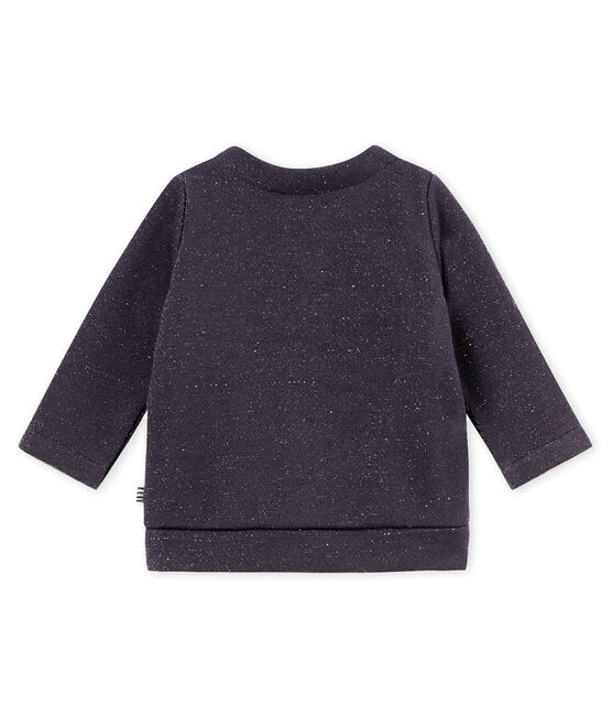 Glitzernder Baby MädchenCardigan aus Molton blau SMOKING/gelb DORE