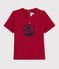 Kurzärmliges Baby-T-Shirt für Mädchen rot TERKUIT