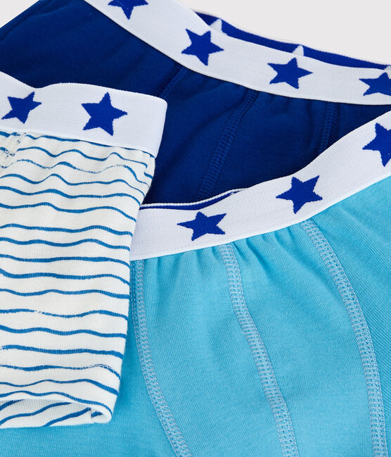 3er-Set ozeanblaue Boxershorts für Jungen variante 1