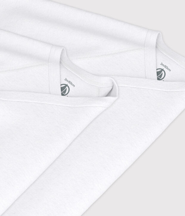 2er-Set lang&auml;rmelige Wickelbodys aus einfarbiger Baumwolle f&uuml;r Neugeborene vielfarbig