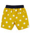 Gemusterte baby-strandshorts jungen gelb BAMBOO/weiss MARSHMALLOW