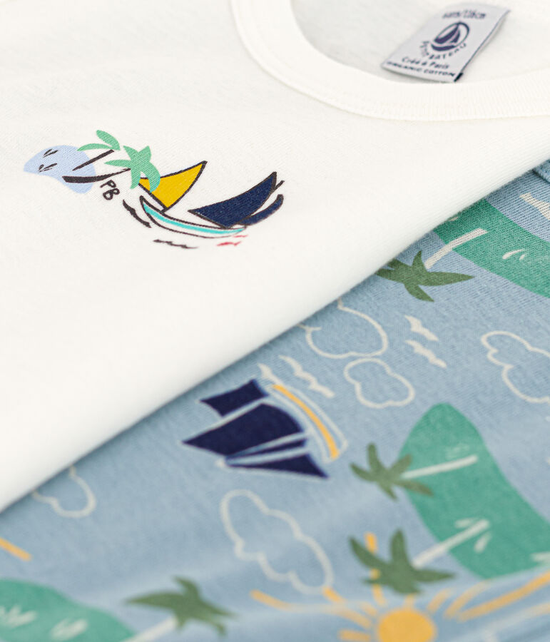 2er-Set Unterhemden aus Baumwolle f&uuml;r Jungen vielfarbig