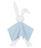 Baby-Kuschelhäschen aus Rippstrick blau ACIER/weiss MARSHMALLOW