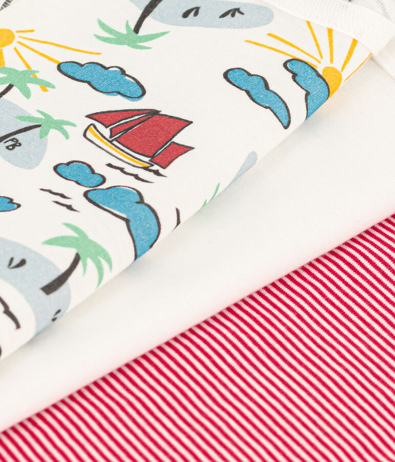 3er-Set kurz&auml;rmelige Entdecker-Bodys aus Baumwolle vielfarbig