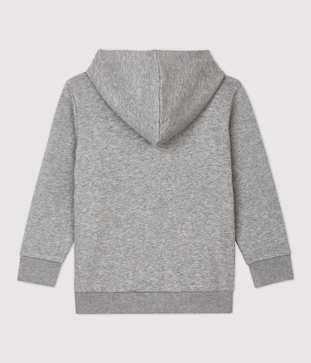 Kinder-Kapuzen-Sweatshirt f&uuml;r M&auml;dchen / Jungen grau