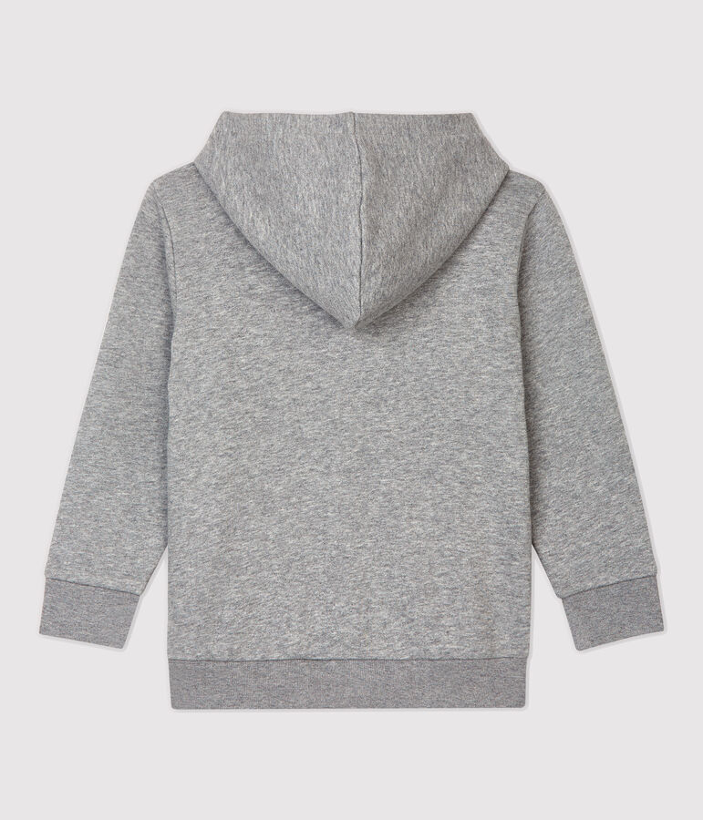 Kinder-Kapuzen-Sweatshirt f&uuml;r M&auml;dchen / Jungen grau